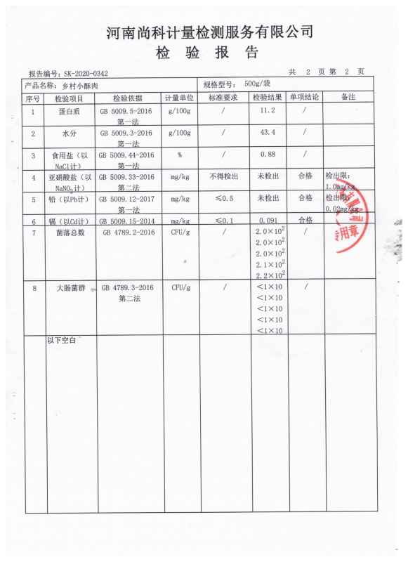 檢驗報告